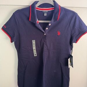 U.S. Polo Assn. Navy Polo with Red Accents